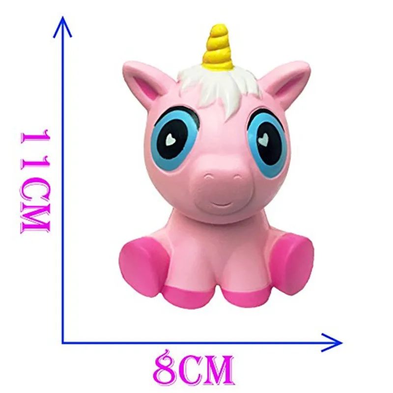 3 шт. большие сжимаемые медленно растущие игрушки ароматизированные Kawai Единорог