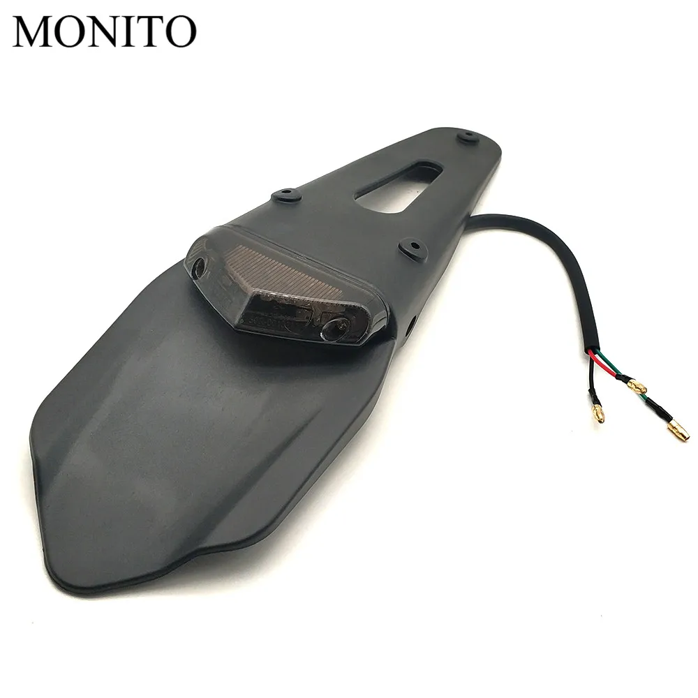 2019 Motorcycle TailLight Dirt Bike Rear Fender Brake Stop LED Tail Light For KAWASAKI KLX 150 250 KLX250 450R KDX 125 |