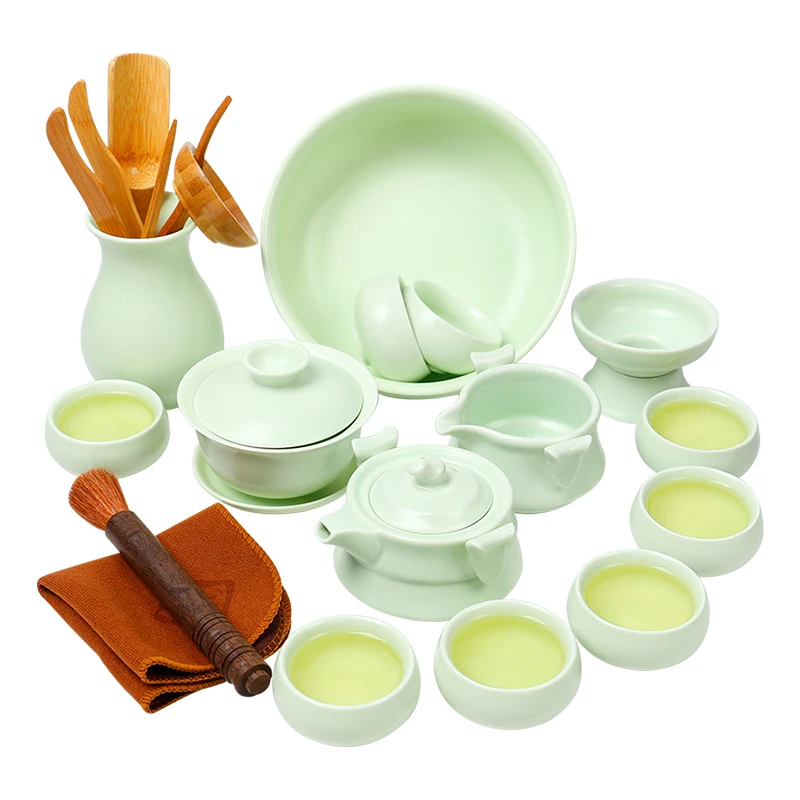 Ceramic kiln tea set kung fu sets teapot teacup boutique luxury gift ceramic cups | Дом и сад
