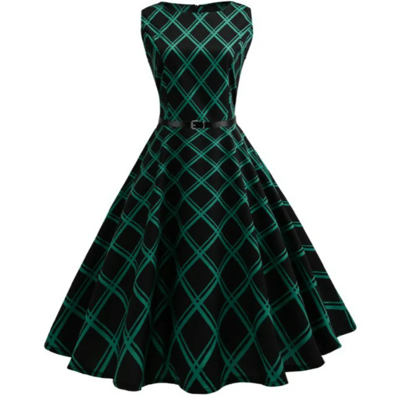 2018 рокабилли Одри Хепберн Туника халат Повседневная одежда Vestidos 60s 50s винтажные