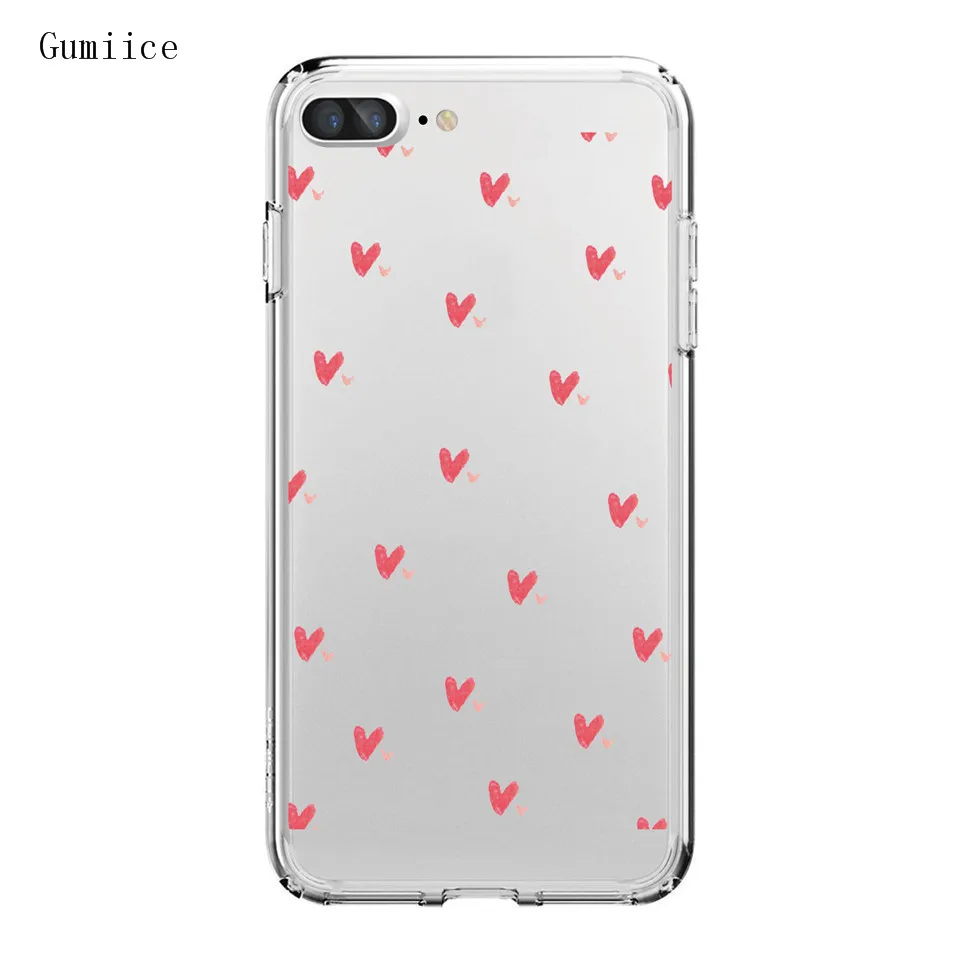 Gumiice Новый чехол мягкий ТПУ материал для iphone7/8 прозрачная много Банан телефон