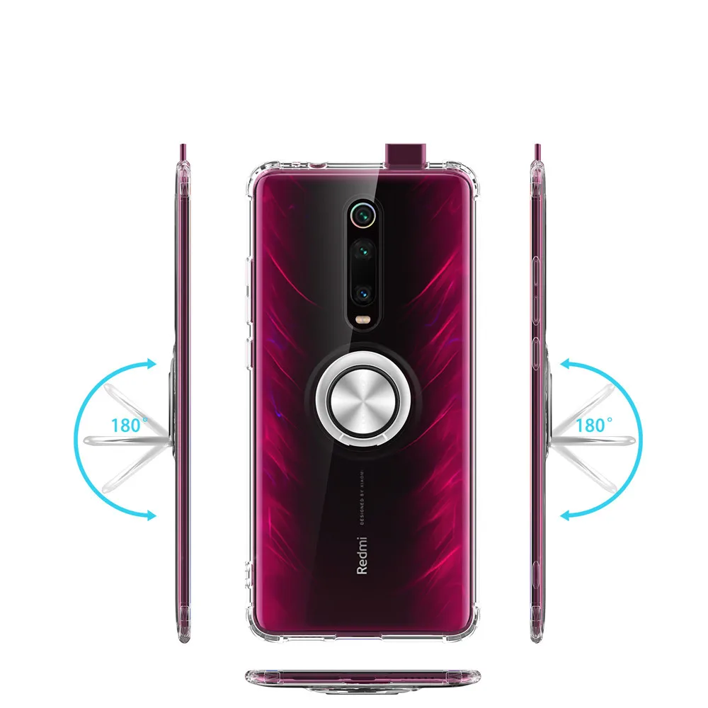 Красный mi K20 Note 7 Pro силиконовый чехол-держатель для Xiaomi mi 9 9t Pro магнитный автомобильный кронштейн противоударный чехол для подушки безопасности красный mi 7