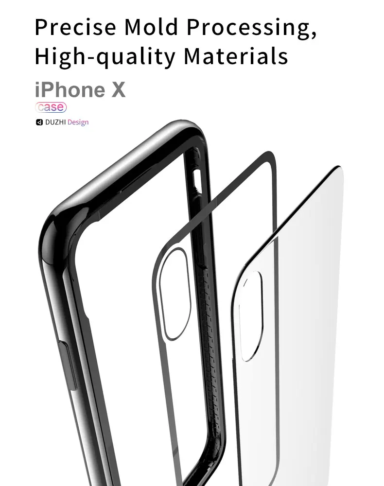 Для iphone X чехол оригинальный Duzhi брендовый противоударный глянцевый для iphoneX