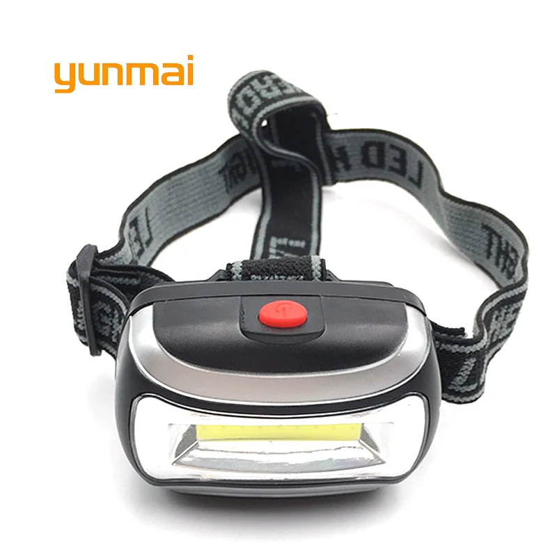 

Мини-пластиковый портативный светодиодный головной светильник, мощный COB налобный фонарь, 3 хааа головной светильник, Головной фонарь для к...