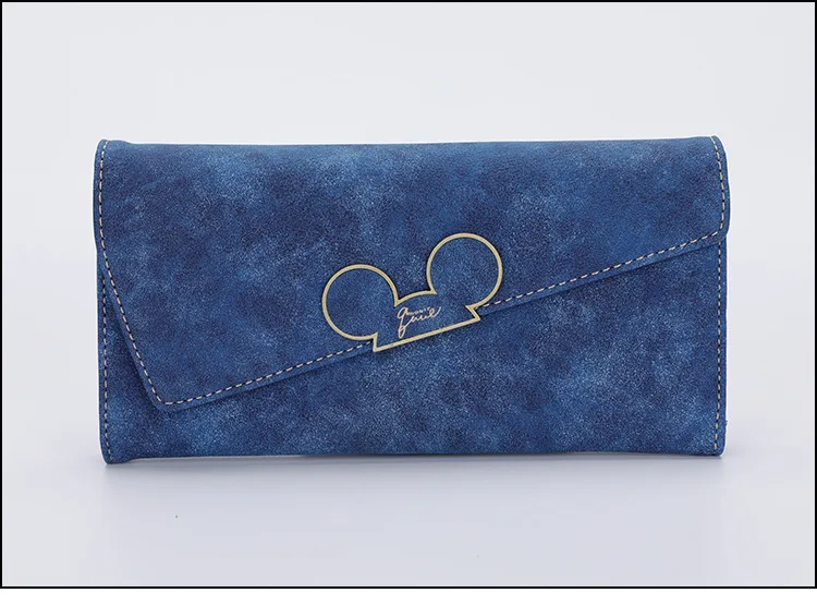 Disney мультфильм сумка МИККИ кошелек девушка монета сложить женский милый Длинный кошелек пакет леди карты скраб кошелек держатель клатч для карт