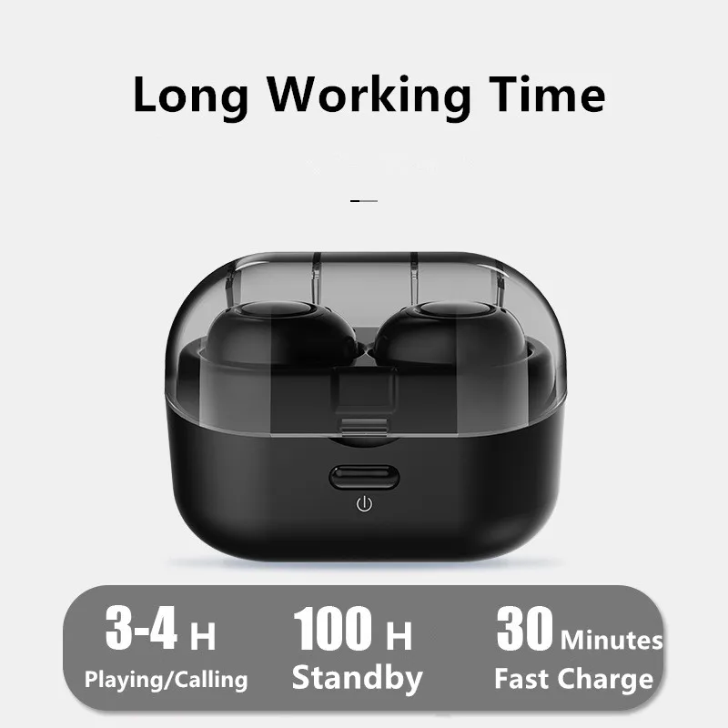 Fanshu Bluetooth 5 0 наушники-вкладыши Tws в Ear Pods с зарядным устройством беспроводные