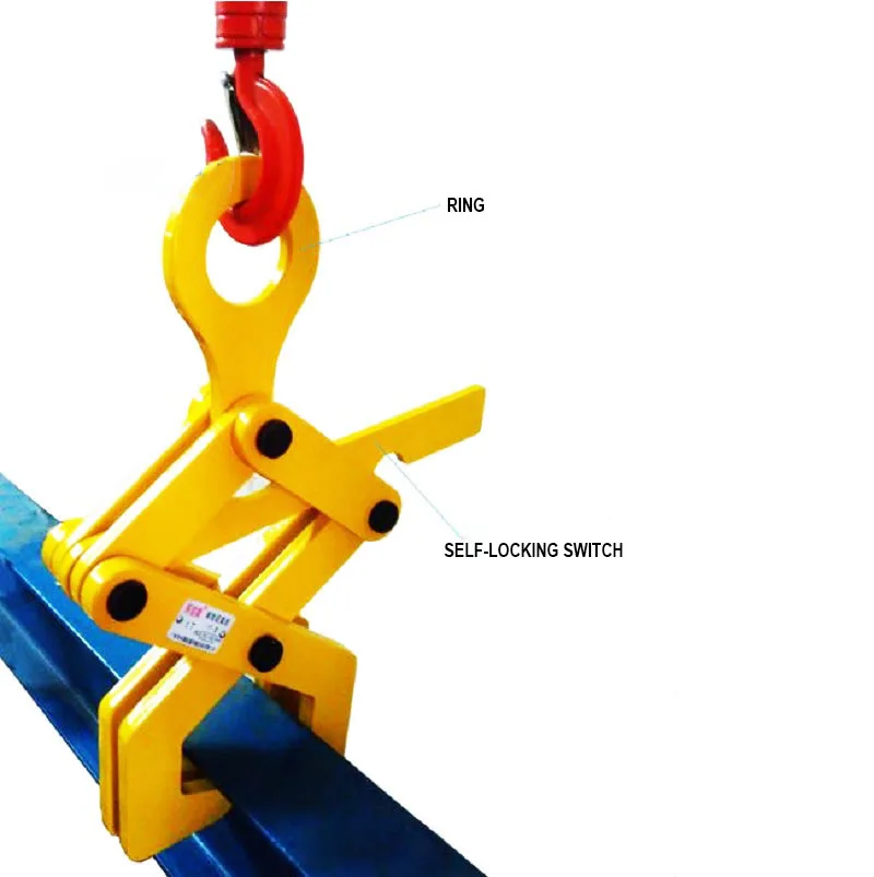 

Rail Clamp Flip Low Carbon Alloy Steel Hanging Clamp Steel Lifting Clamp