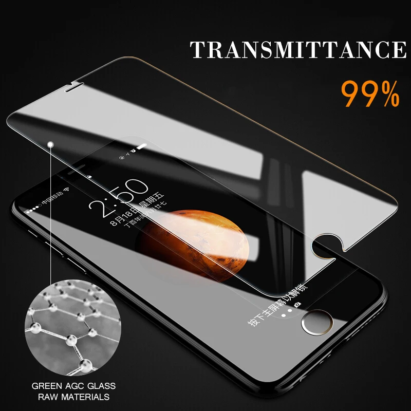 0 26 мм 9H Премиум Закаленное стекло для iphone 8 7 6 6S Plus X Xs Max 5 5C 5S SE Передняя Задняя