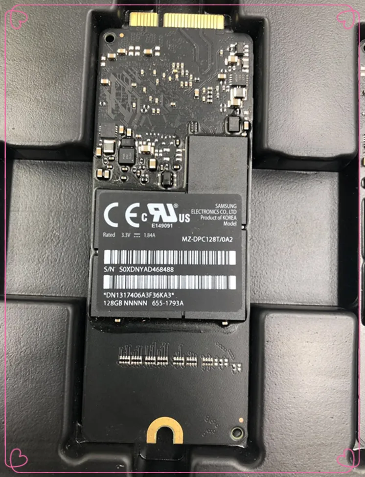 Новый оригинальный твердотельный накопитель для Macbook Pro Retina 13 &quotA1425 15&quot A1398 SSD 128