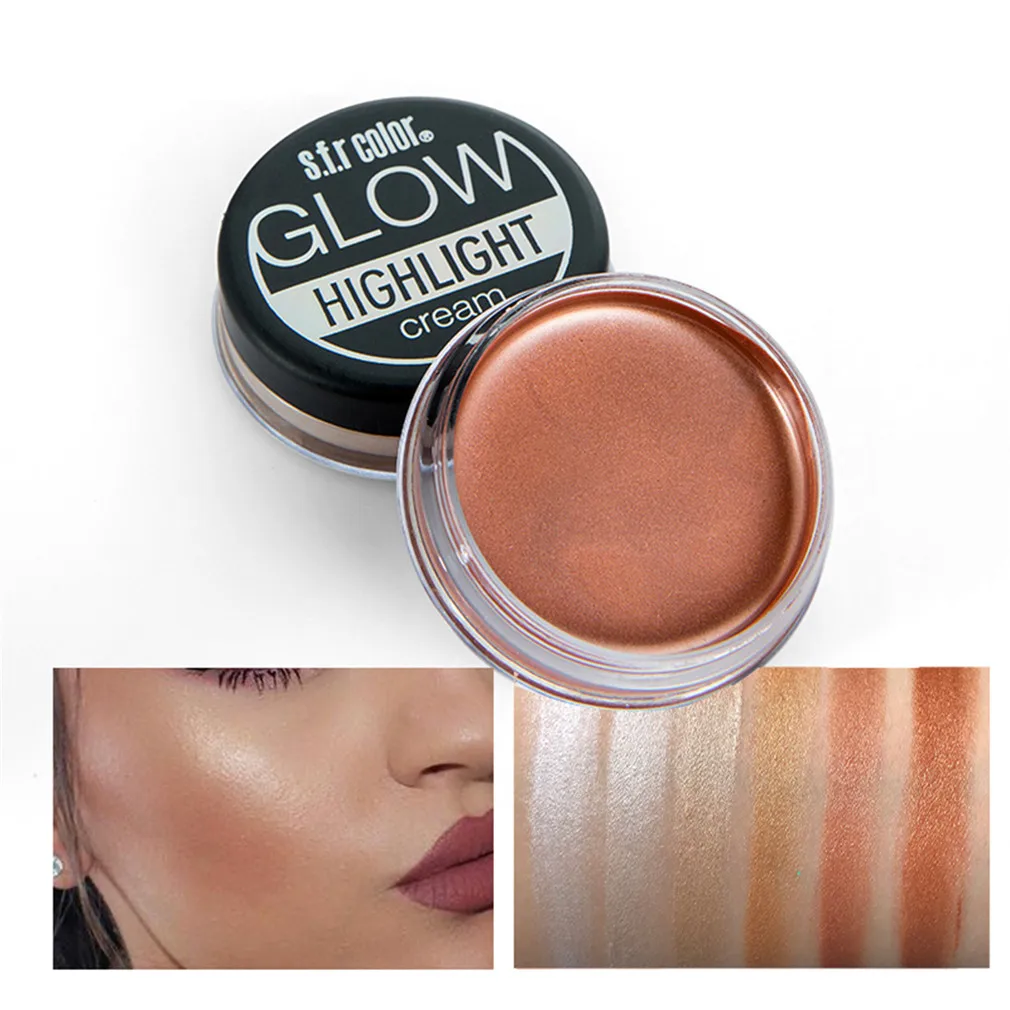 Горячая Maquillaje хайлайтер крем палитра для макияжа с шиммером светящиеся розовые