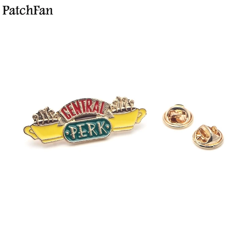 20 шт./лот Patchfan друзья ТВ шоу центральный Перк цинковый галстук забавные булавки