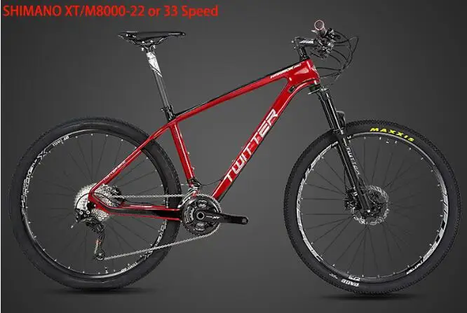 SHIMANO XT M8000 29*19 дюймов углеродного волокна горный велосипед MTB 12/22/33 Скорость углерода велосипед, способный преодолевать Броды для SRAM NX Орел SLX M7000 M8000 Компоненты - Цвет: SHIMANO XT M8000