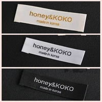 1000pcs custom your logo brand woven clothing labels tags for clothes
