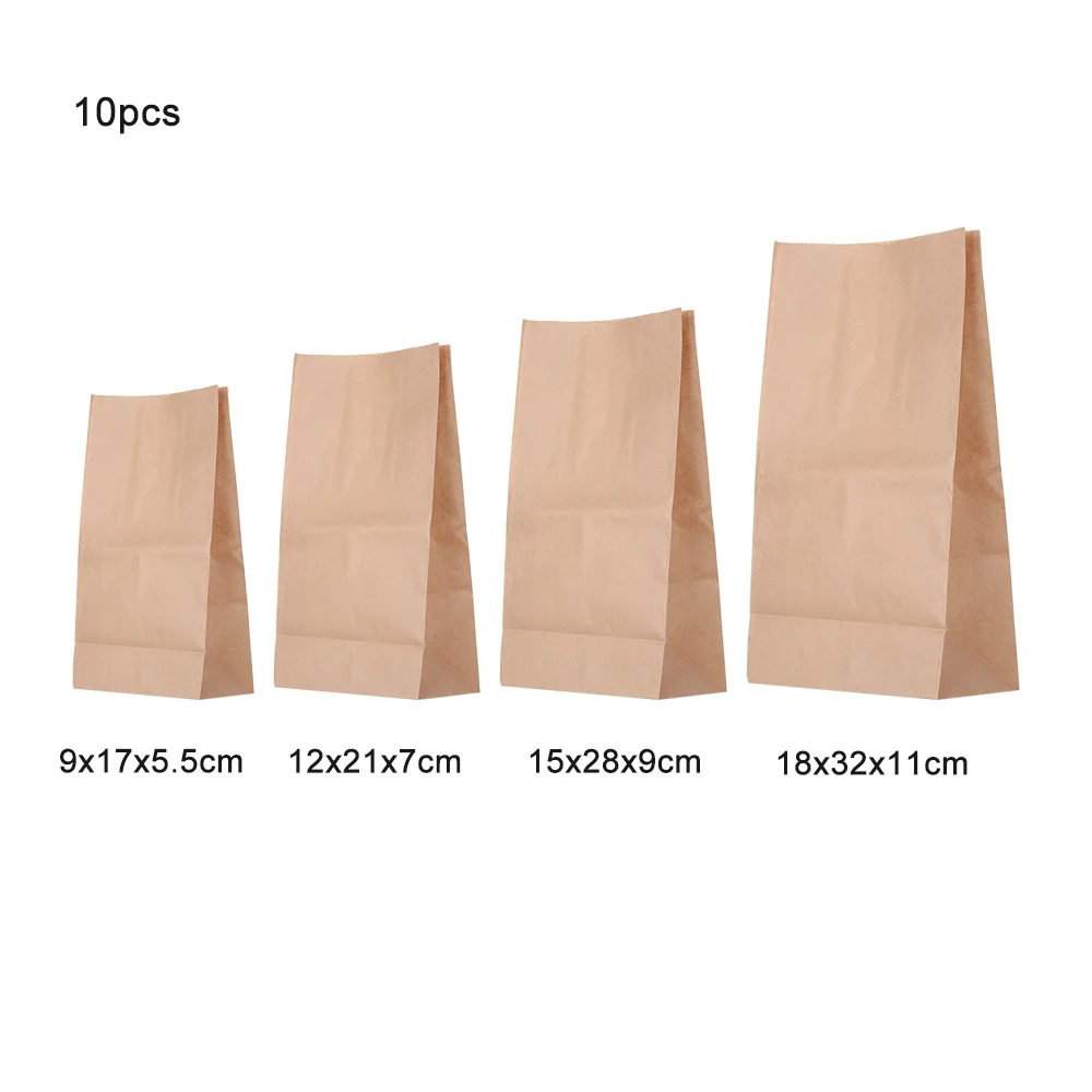 10 шт. упаковка для выпечки Свадебный хлеб еда крафт бумажные пакеты Подарочный