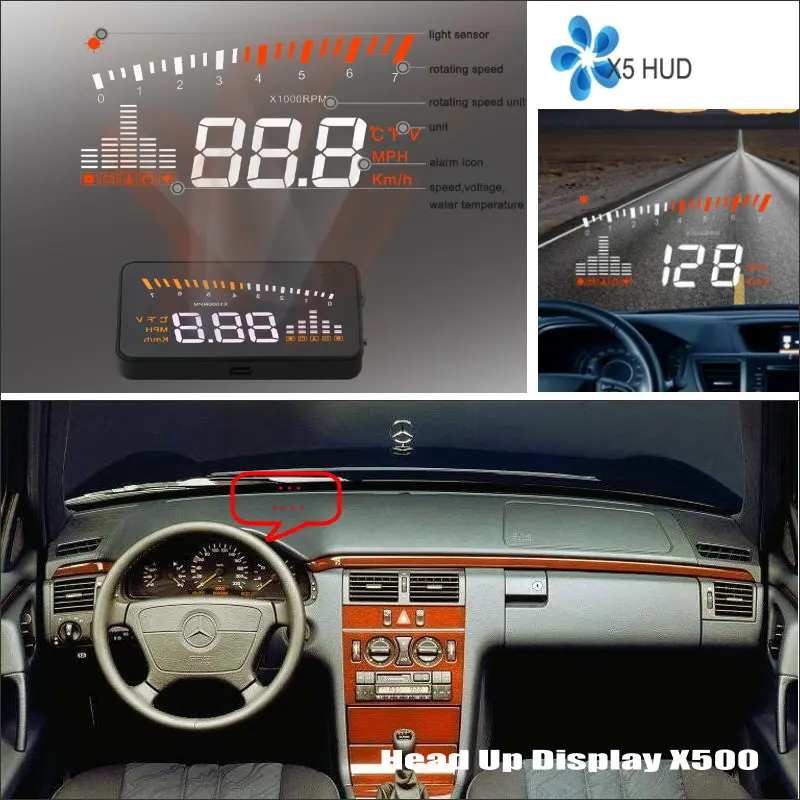 Автомобильный проектор HUD на лобовое стекло для Mercedes Benz E Class W210/W211 | Автомобили и