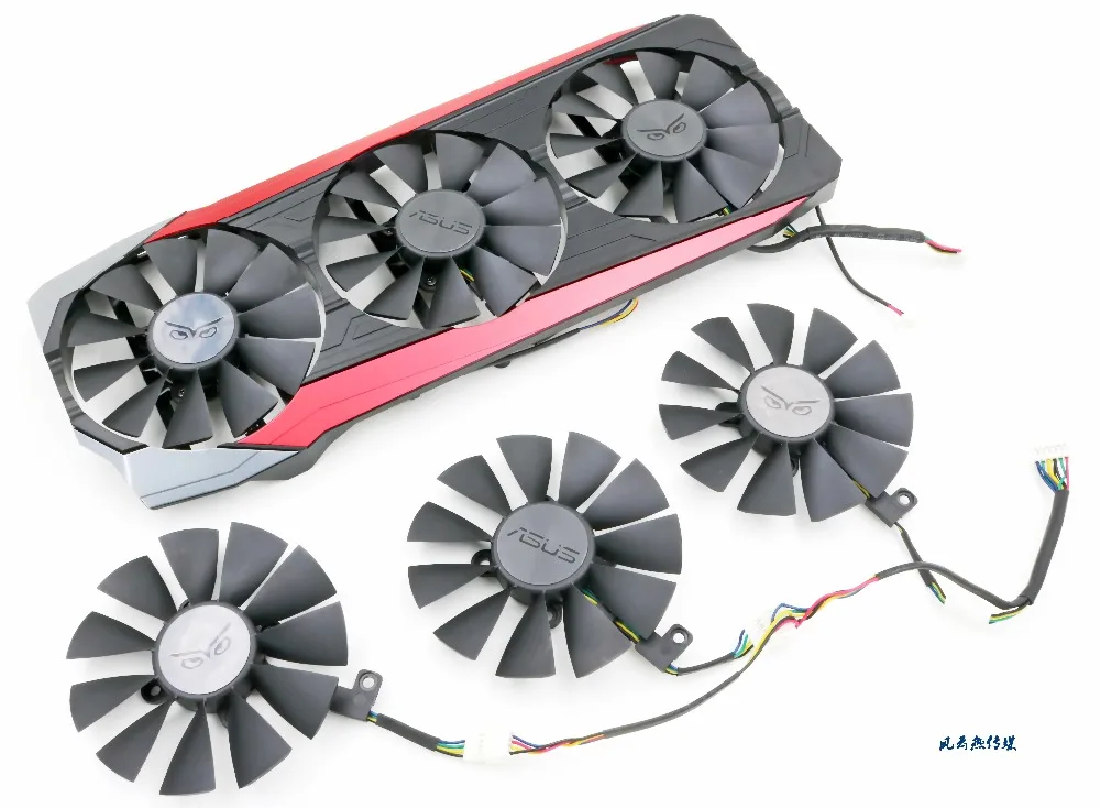 Новый охлаждающий вентилятор для ASUS STRIX Raptor R9 390/390X кулер карт (только