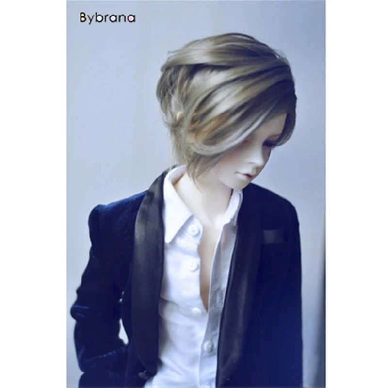 Короткие волосы Bybrana Straigst 1/4 BJD парики высокотемпературные волокна для кукол