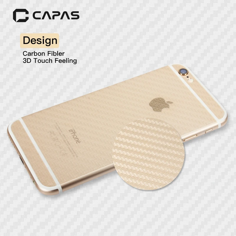 5 шт./лот задняя пленка для Meizu M5c Защитная батареи CAPAS 3D наклейка из углеродного