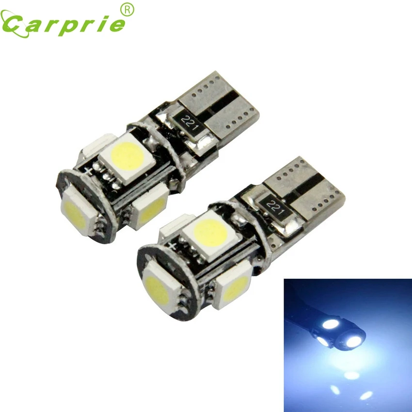 CARPRIE супер Прямая поставка Новый 2 X Canbus без ошибок белый 5 SMD 5050 W5W 194 16 светодиодные