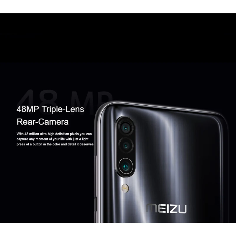 Оригинал Meizu 16XS 16 XS 6 ГБ 64 Snapdragon 675 смартфон 2 дюймов 48 МП тройная камера AI