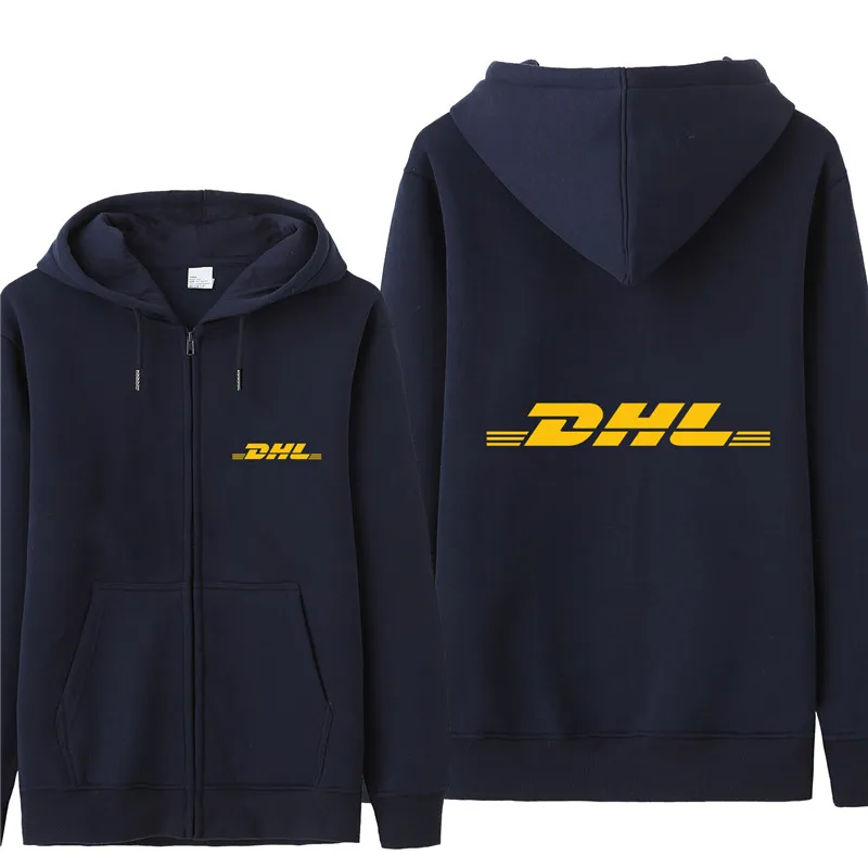 as picture Новая DHL толстовка с капюшоном для мужчин осеннее пальто пуловер флисовая куртка унисекс Мужские DHL толстовки HS-058 - Цвет: as picture