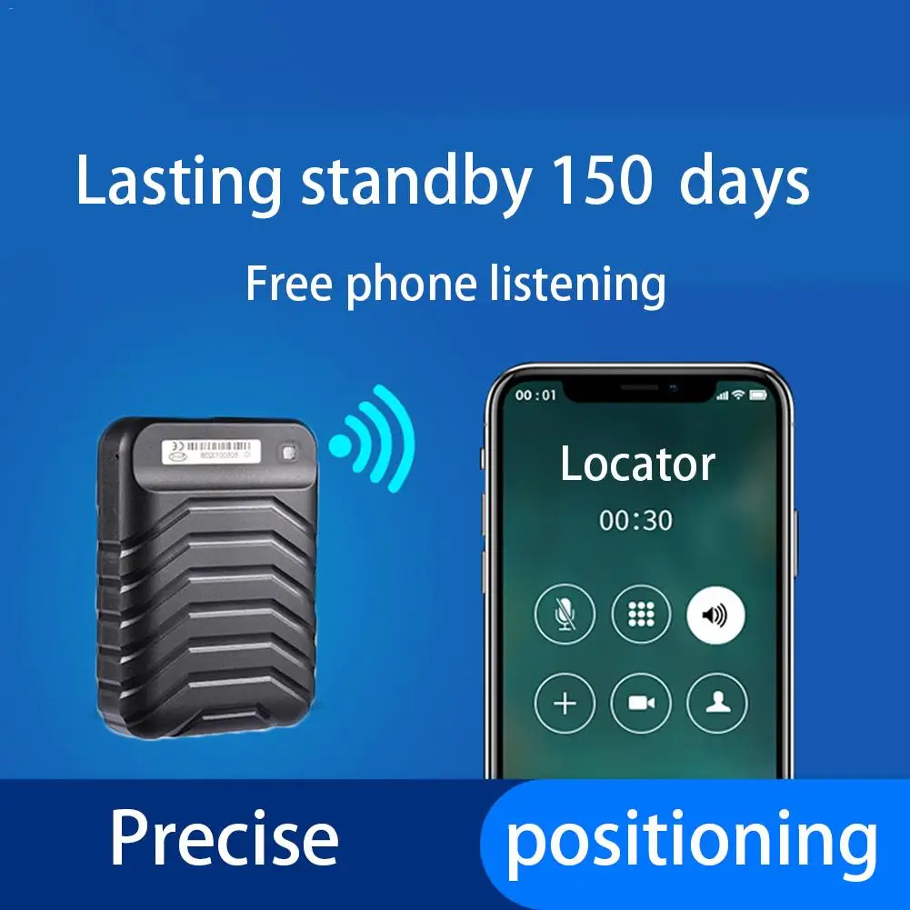 GPS Locator Adsorption Recording Anti Lost Device Tracker Voice Control Real Time Tracking Device 5000mAh Standby