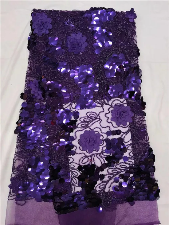 Последняя африканская 3d лента с кружевной вышивкой французский коричневый