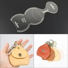 Прозрачный акриловый сменный кошелек с пряжкой для ключей Шаблон трафарет шаблон инструмент DIY инструмент