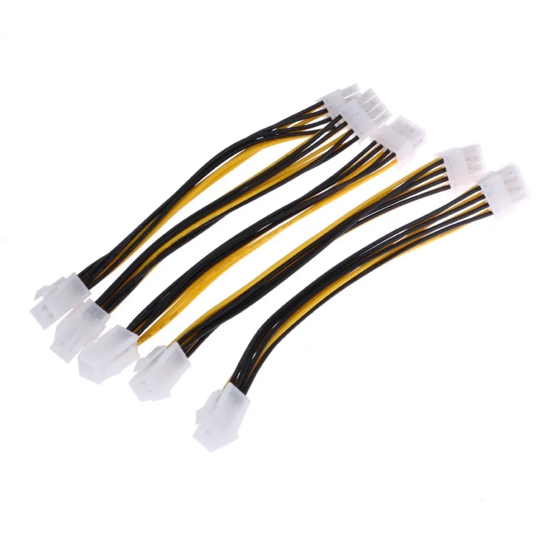 5 шт. абсолютно новый 20 см ATX 4 Pin папа до 8 женский EPS кабель питания адаптер