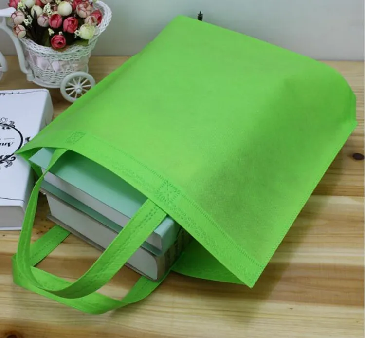 100 шт./лот Бесплатная печать логотипа Нетканая Подарочная сумка упаковка для