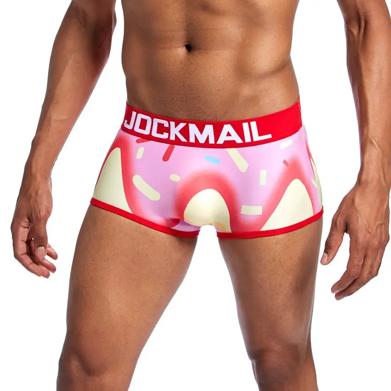 JOCKMAIL, фирменное Мужское нижнее белье, боксеры, сексуальные мужские трусы-боксеры, боксеры, calzoncillos hombre, боксеры cueca masculina, Гей Нижнее белье