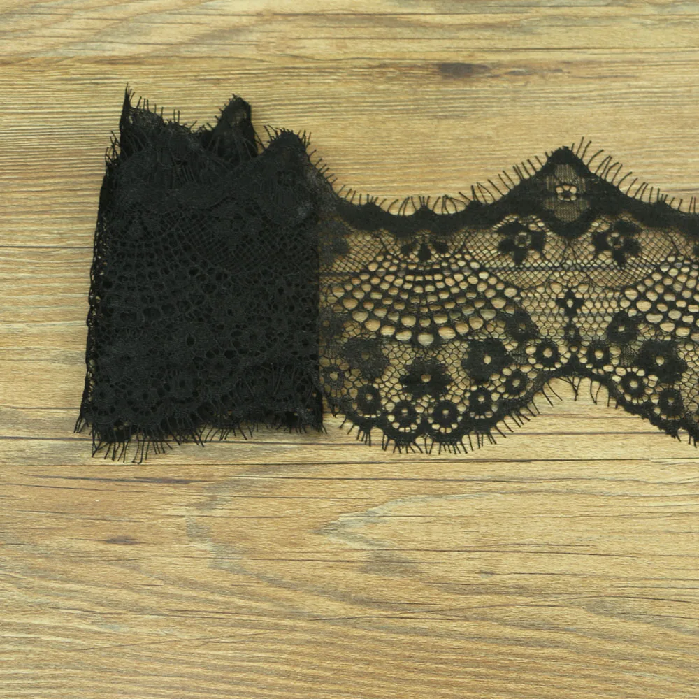 10 см аксессуары для ручного изготовления черное ажурное кружевное платье ресниц