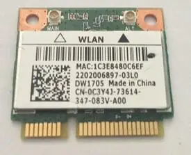 Устройство док станция Qualcomm Atheros AR9565 QCWB335 DW1705 Половина мини PCIe BT4.0 Беспроводной