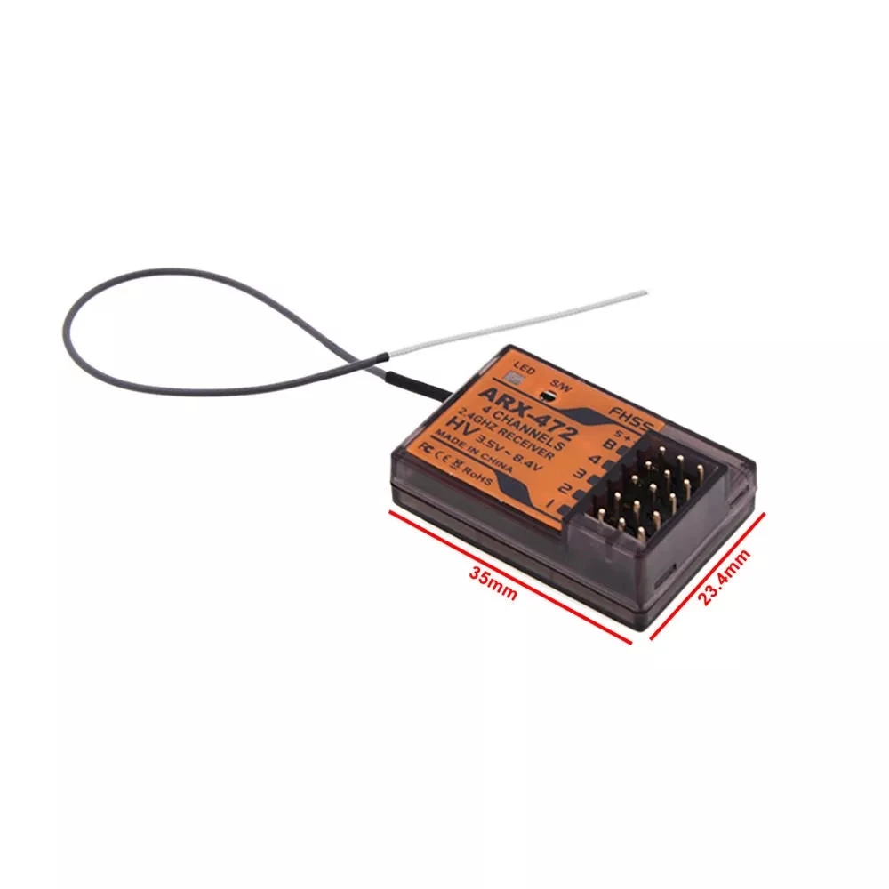 

MotiveRC ARX-472 2.4GHz FHSS3 FHSS4 Compatible 4 Channel Surface Receiver For Sanwa MT4 MT-44 MT-S M12 M17 Racing RC Car Parts