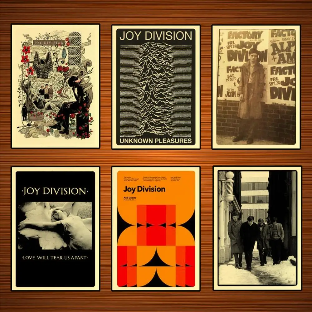 Коллекция Joy Division Ретро винтажная наклейка на холст картина домашнее искусство