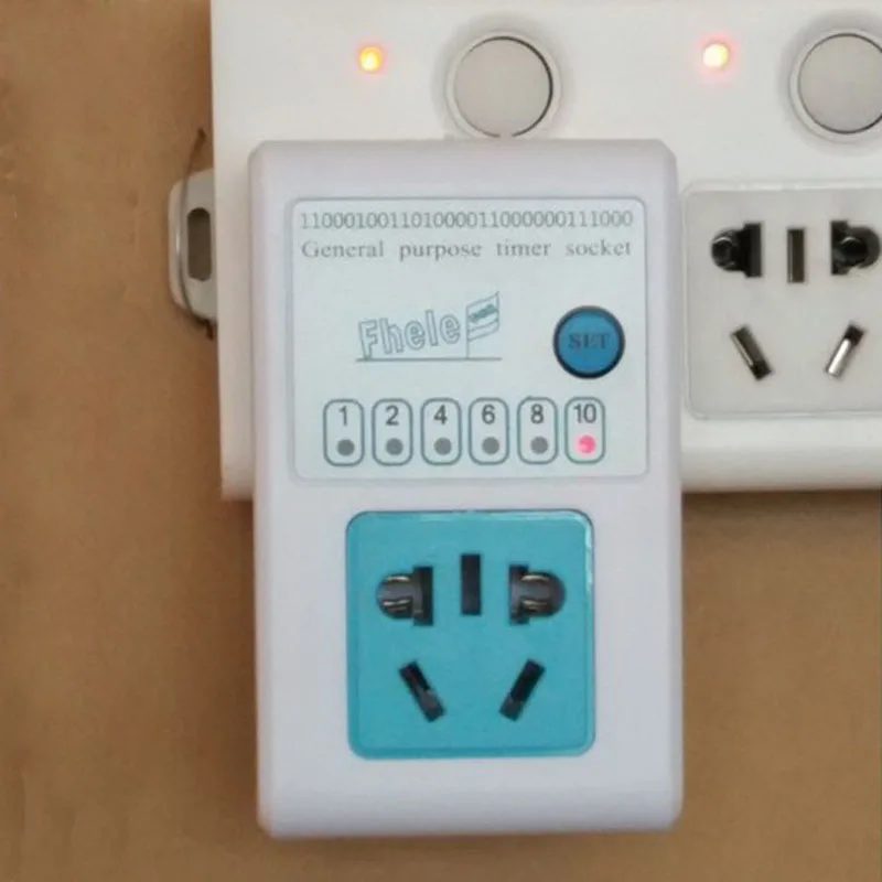 2pcs Electronic Timer Push Button Switch Socket Countdown For Electric Cars and so on | Обустройство дома