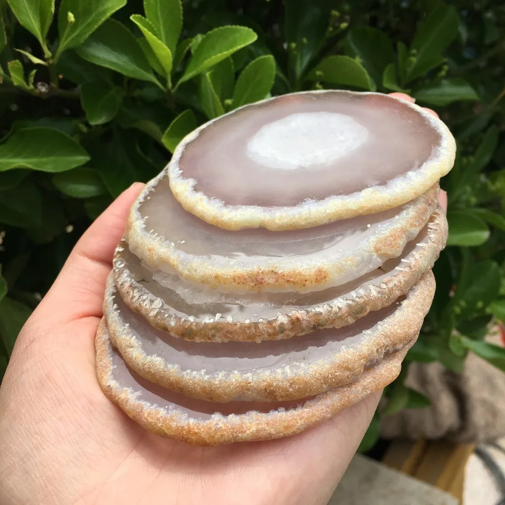 

Natural Crystal Gem Stone Rough Agate Slice for very beautiful agate specimen nature stones