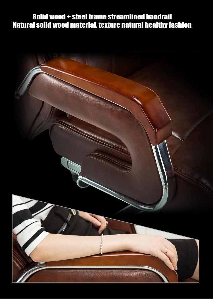 Роскошное качественное кресло из воловьей кожи 8770 Silla Gamer Boss Poltrona с подставкой для ног, массажное колесо из натуральной кожи