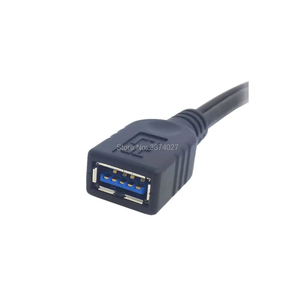 Кабель удлинитель 30 см USB 3 0 Мама папа с двумя портами|Кабели USB| |
