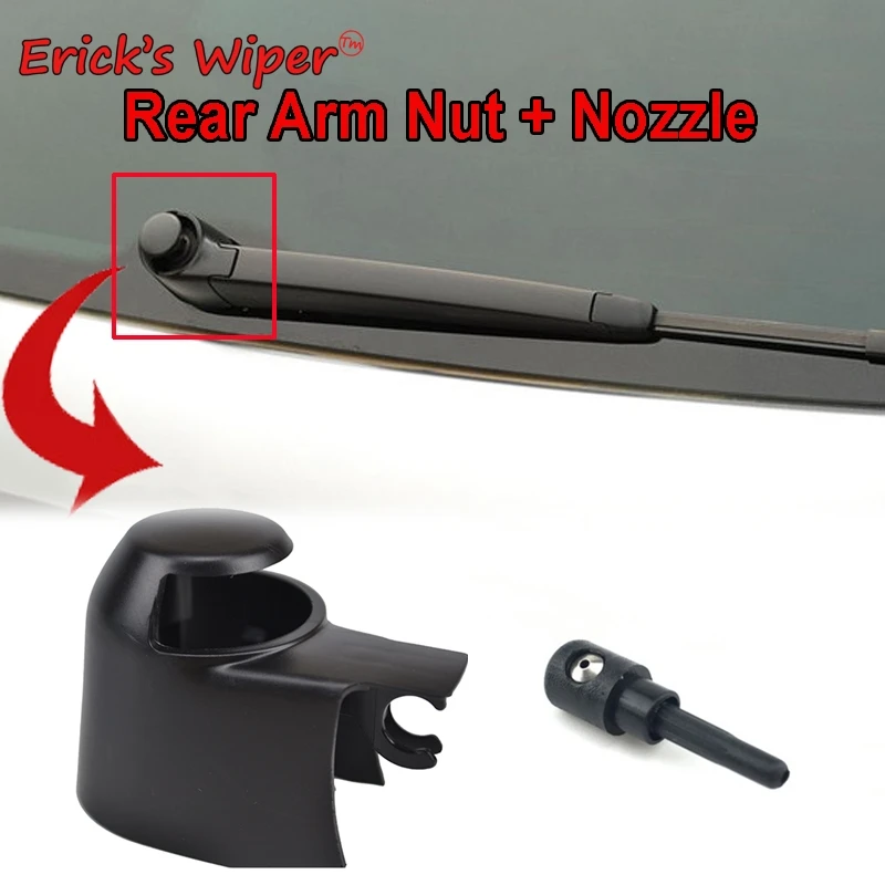 

Erick's Wiper Windshield Windscreen Rear Wiper Arm Washer Cover Cap Nut & Jet Nozzle Set For Skoda Fabia Combi 2007-2014 2013