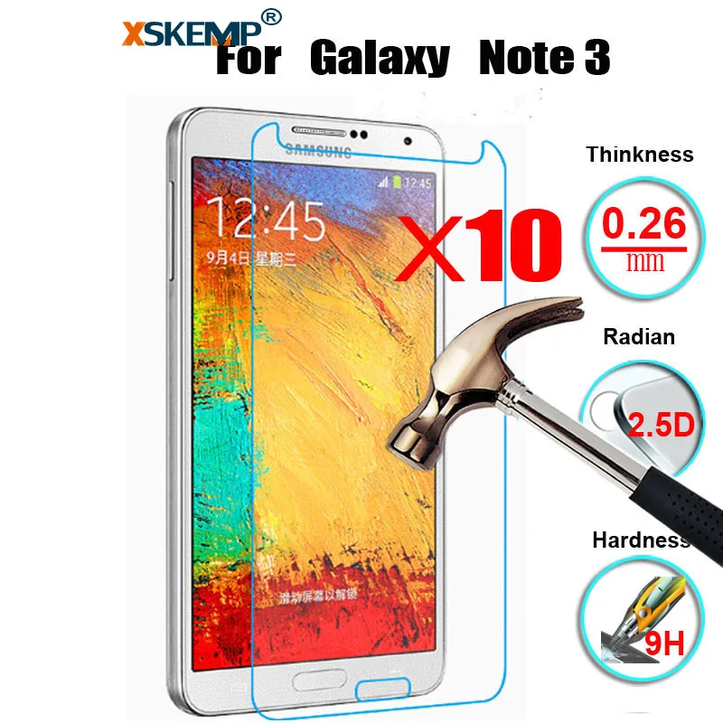 10 шт. оптом Премиум Закаленное стекло протектор экрана для samsung Galaxy S4/S5/S6/S7 S3/S4/S5mini
