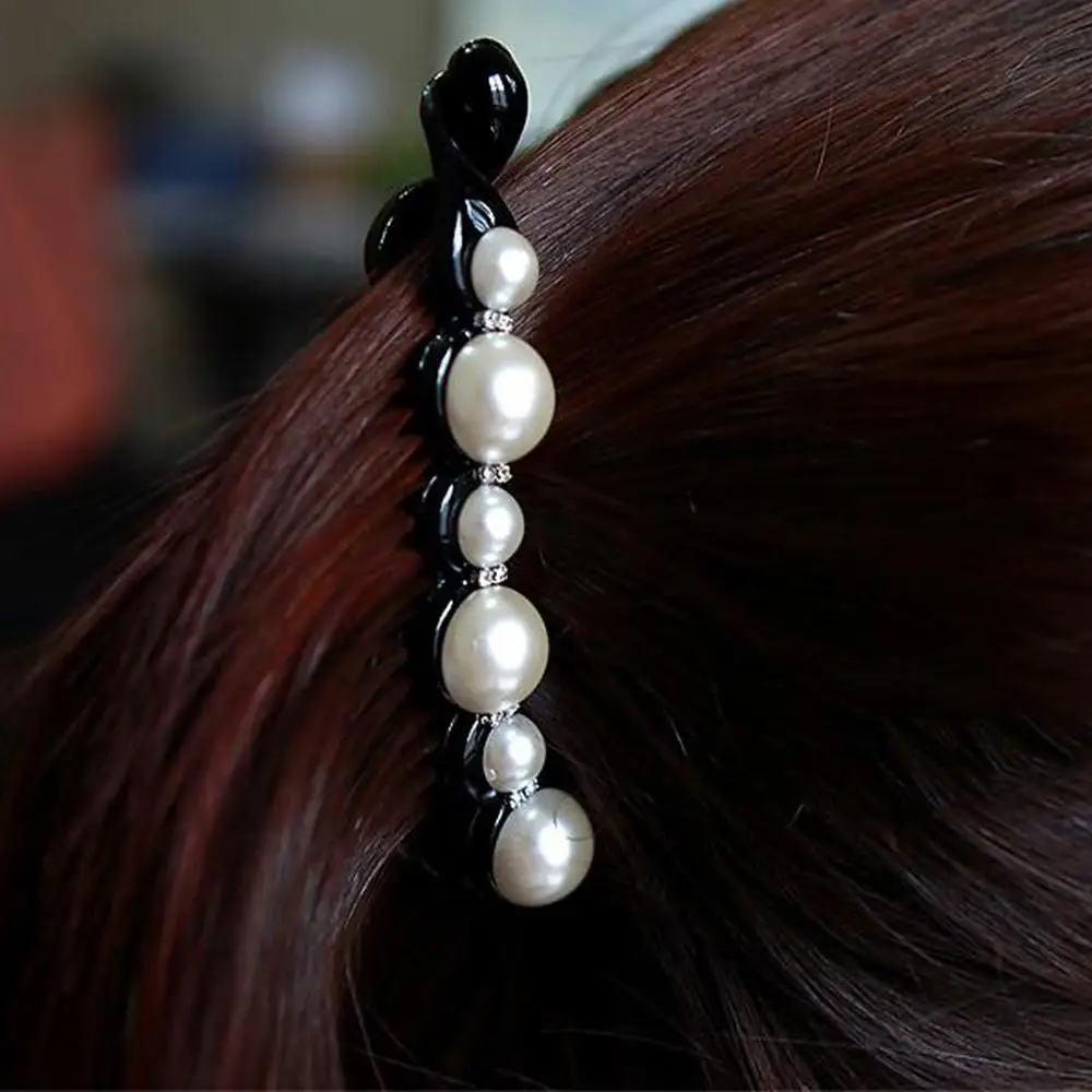 1 комплект шикарная имитация корейская мода женские жемчужные бусины заколки для