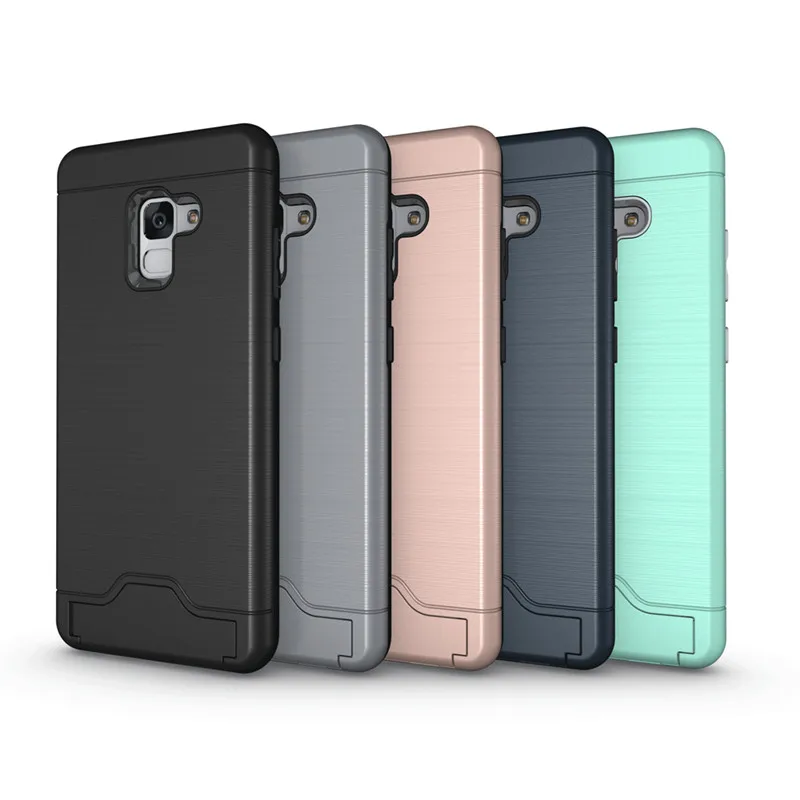 Матовый армированный силиконовый резиновый чехол для Samsung J3 J7 A3 A5 A7 A8 2018 |