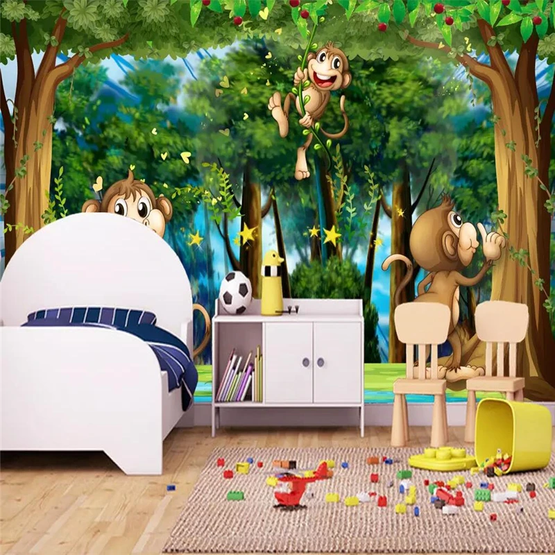 beibehang Custom photo wallpaper mural fantasy forest animal park kingdom children's room kids papel de parede | Обустройство