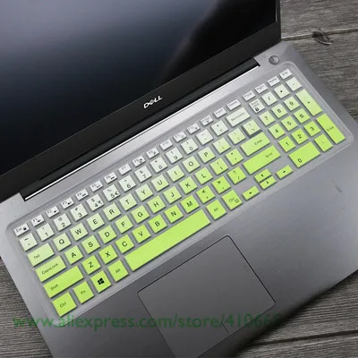Gradualgreen Чехол для клавиатуры ноутбука Защитная пленка для ноутбука Dell Inspiron 17CR 17CR-4728 Inspiro 17 5000 5748 5545 Vostro 15-3549R G3 3579 G7 7588 - Цвет: Gradualgreen