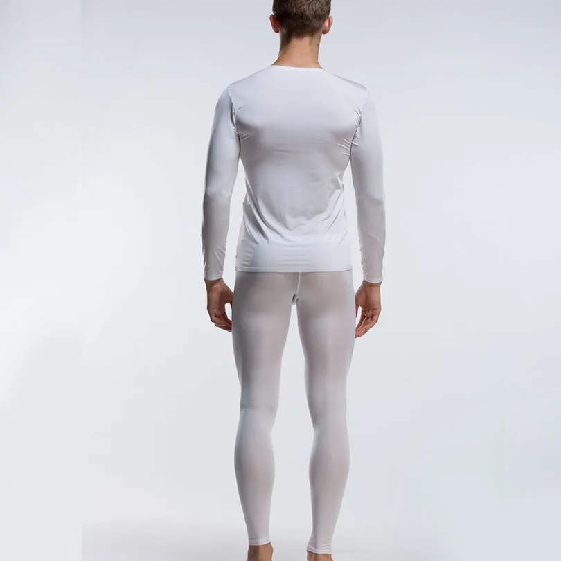 Мужское одноцветное нижнее белье подштанники с низкой посадкой тонкое