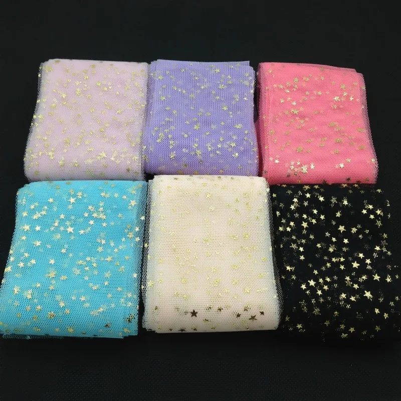 5 ярдов 8 см/6 см горячая распродажа звездное небо блестящие звезды блестки