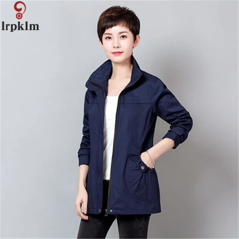 Армейский зеленый короткий плащ женское повседневное винтажное базовое пальто