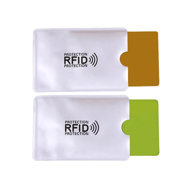 5 шт. антиrfid кошелек блокирующий считыватель замок держатель для карт Id Чехол