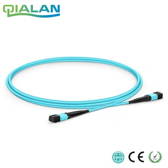 

15m 12 cores MPO Fiber Patch Cable OM3 UPC jumper Female to Female Patch Cord multimode Trunk Cable,Type A Type B Type C